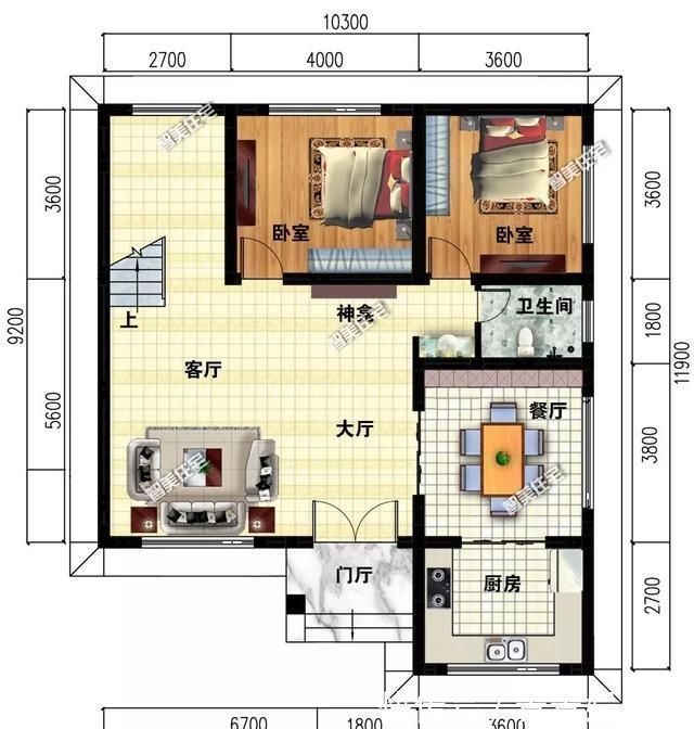 户型|两栋带玻璃房设计的别墅,第一栋简约造价低,25万可拿下