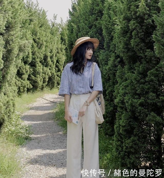 清凉感 衬衫 + 云朵裤，上班上学照着穿！