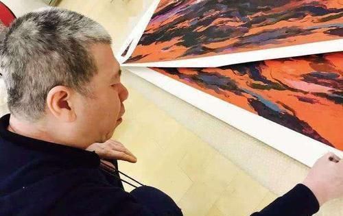 油画&冯小刚的油画水平真不错:不输专业的画家,笔下充满着故事