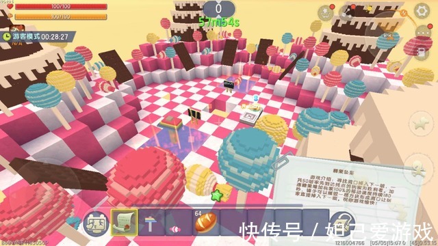 玩家|迷你玩家自制童趣地图：蛋糕棒棒糖装饰的美味，你确定不想尝尝？