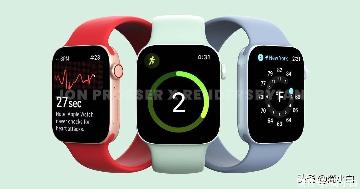 m我“方”了！Apple Watch 7渲染图出炉，这个设计心动了