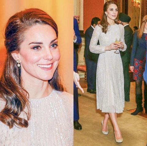 凯特王妃闪光时刻英国王室最优雅的女人,穿上高定礼服仙气飘飘