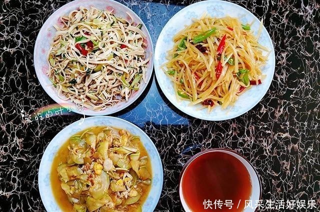小厨|晒晒我家的上周晚餐,农村家庭自给自足,一周花了不到60元!