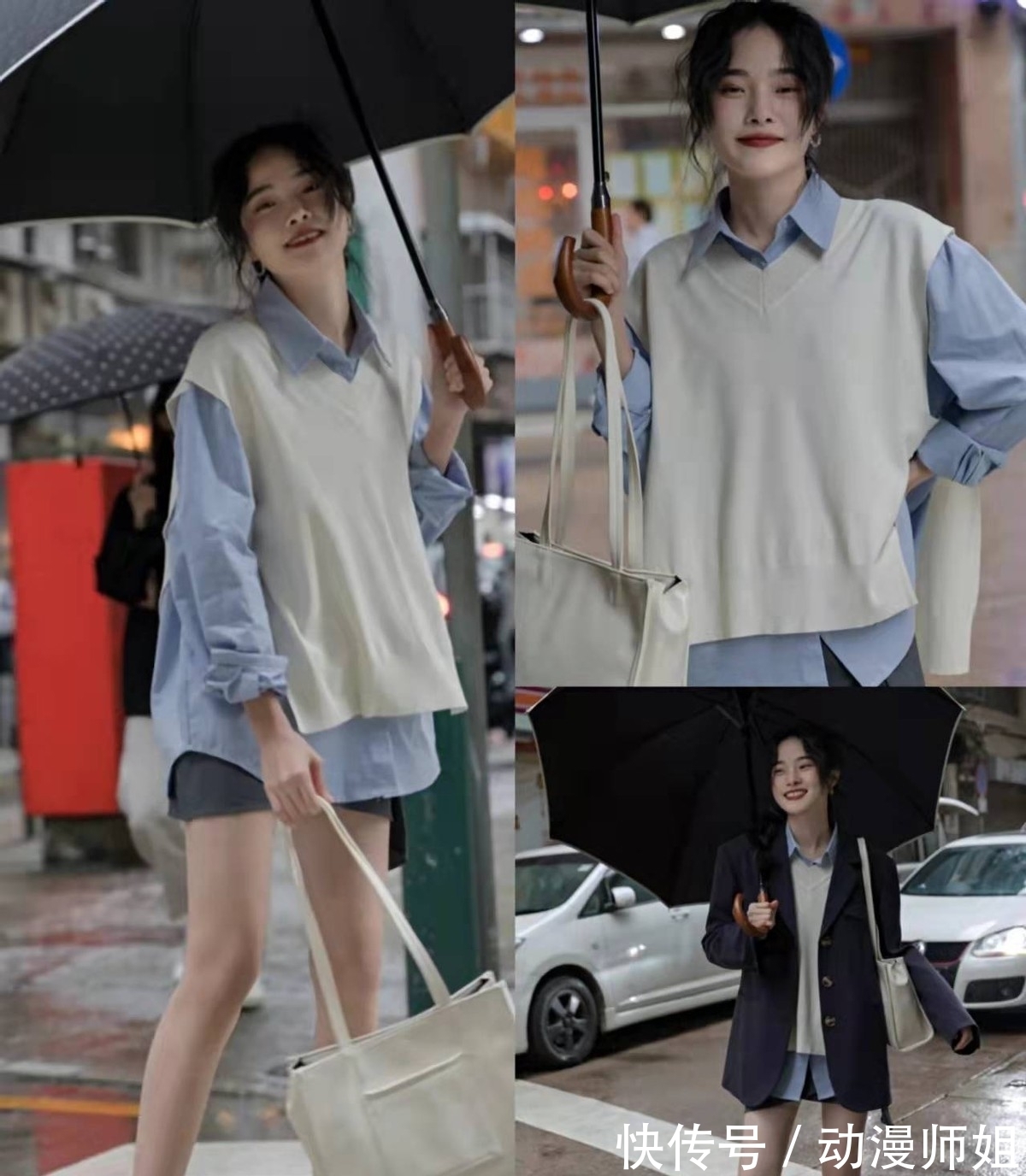 马甲+ 春季如何穿得清新干净?穿搭配色是关键,掌握这个技巧不怕不会搭