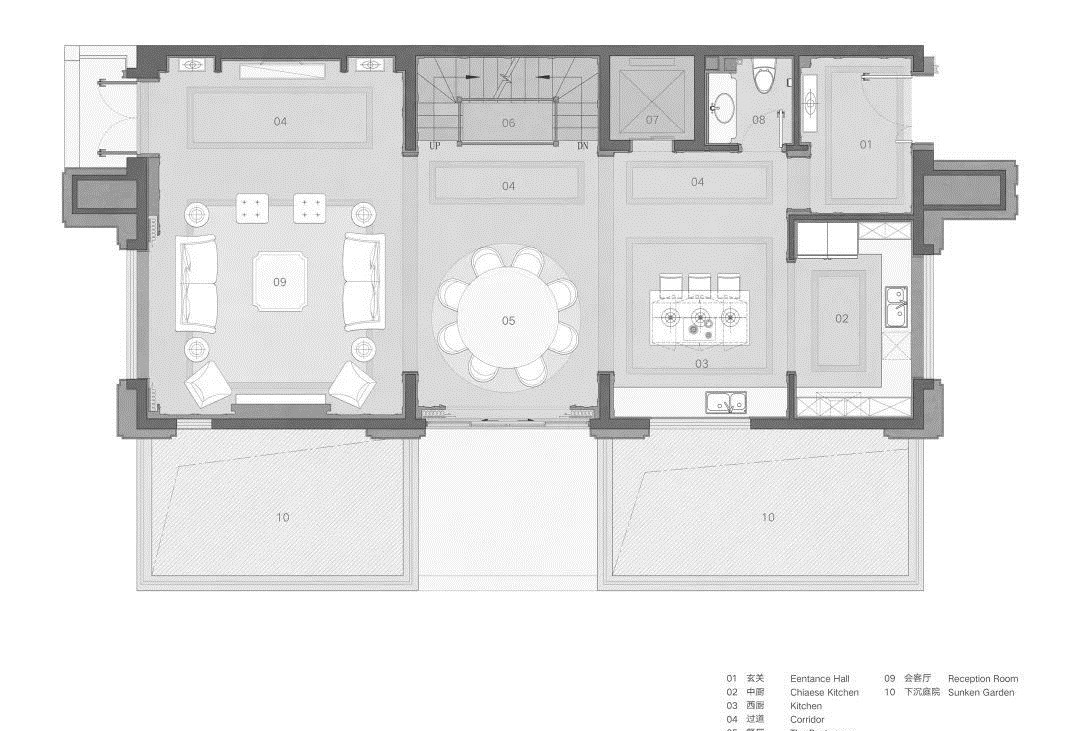 布置|900㎡现代轻奢,蓝绿色墙面+端庄软装,诗意档次!豪宅有人看吗?