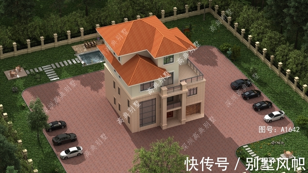 农村家庭|带车库的欧式别墅,非常适合四世同堂入住,简单而单调。