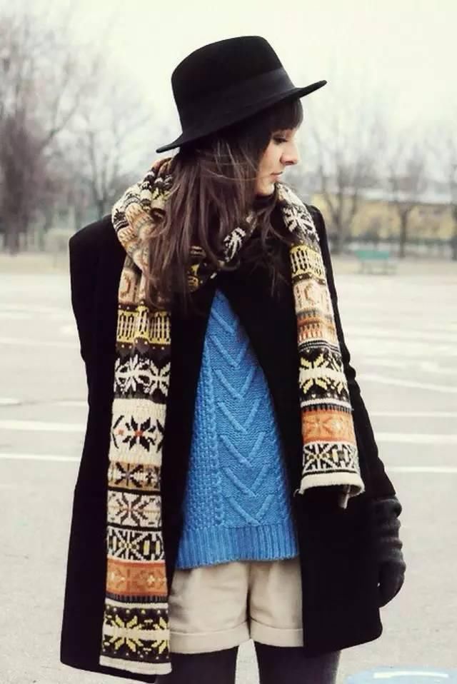 围巾戴不好就俗得很，今年流行这样戴，真漂亮！
