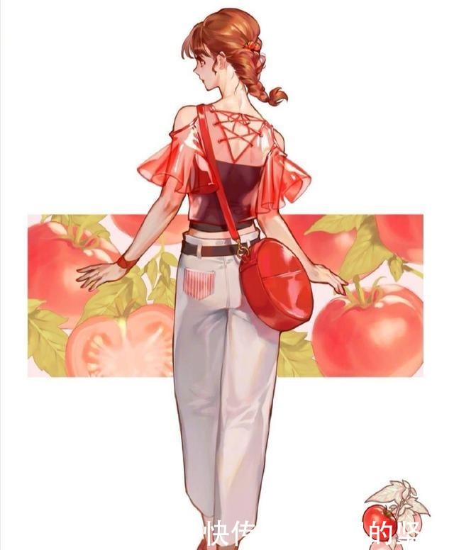 万物皆可拟人化,水果化身小姐姐,西红柿让人心动