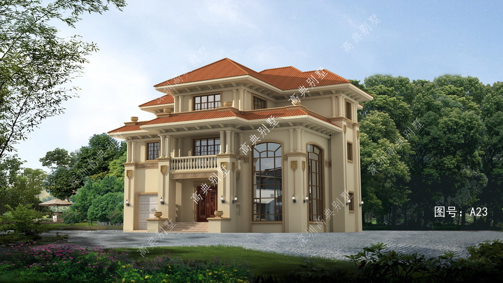 别墅|这款欧式风格的别墅,建成后,大家都来祝贺你。