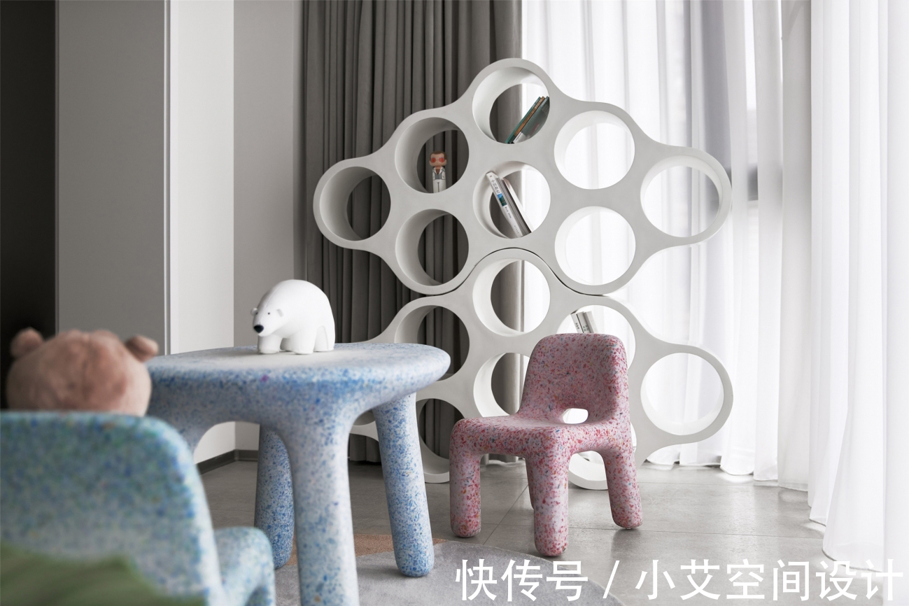 童趣|180㎡现代风软装设计,以爱筑造有童趣的家!