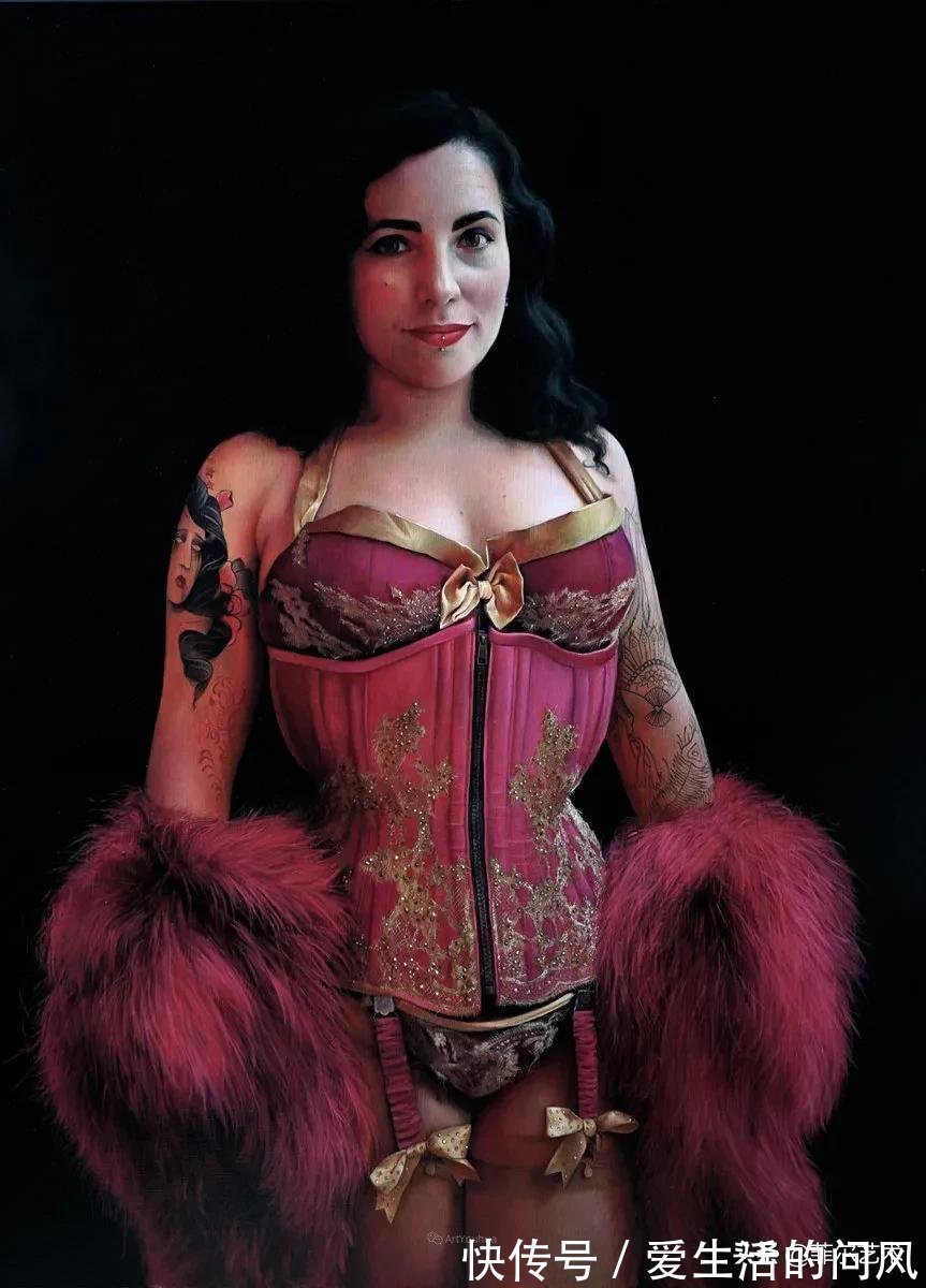 安妮·@法国画家安妮·罗达超高清、超写实人物油画作品欣赏