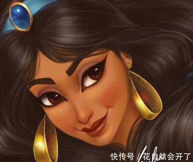 当迪士尼公主发量变多,爱丽儿红发太亮眼,艾莎女王让人羡慕