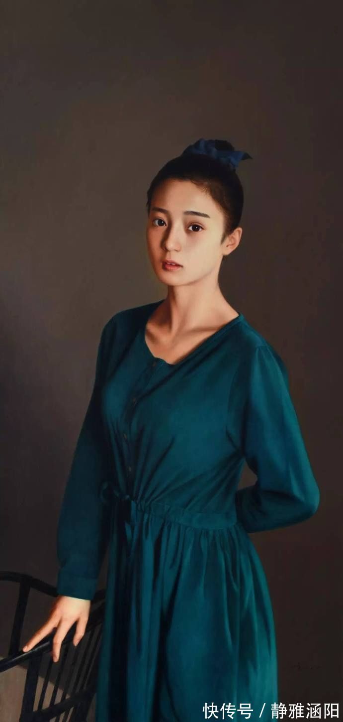 人体!油画协会主席杨飞云弟子岳小清人体油画中的青春期女孩