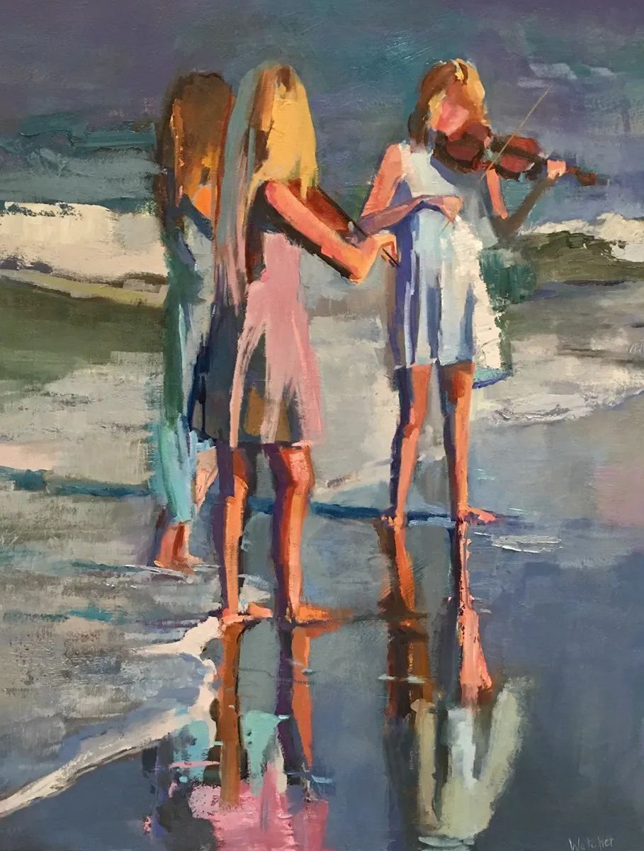 笔力独到,气势如虹,看看这二位的油画