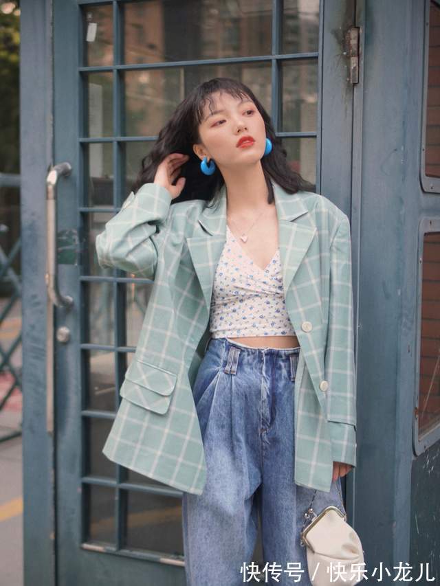 香风|秋天不穿裙子也很浪漫,针织开始搭配牛仔裤优雅大气,高级时髦