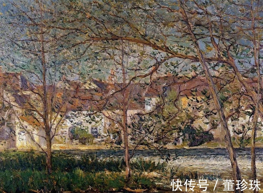 马克西&他是法国著名印象派画家，风景油画集合众家之技法，然后自成一格