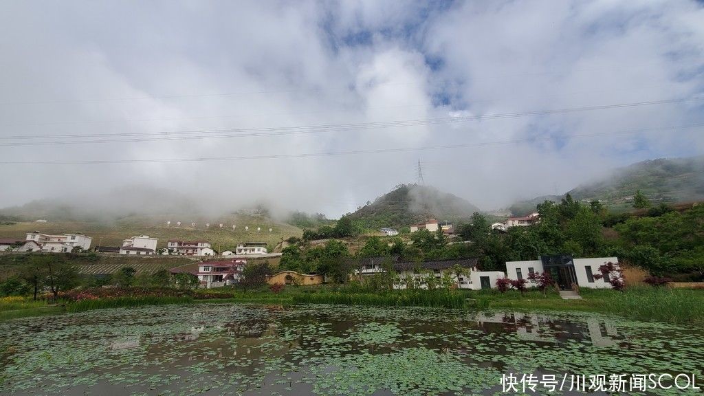 海子环环村|航拍丨白云深处美如画 飞越大渡河边海子环环村