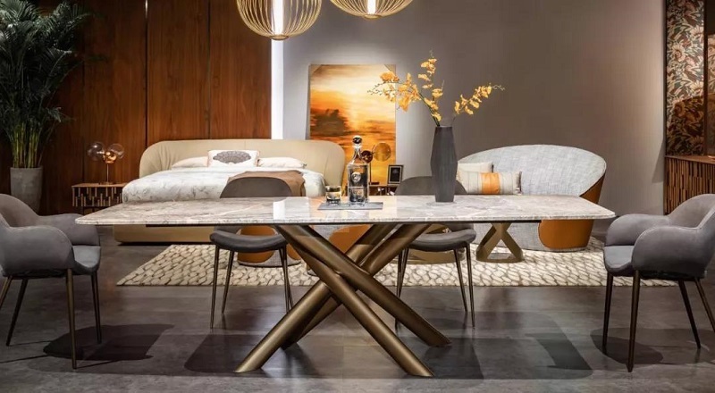 材质|2021大理石餐桌年终盘点,这5款过于火爆