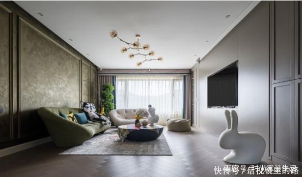 居室|180平米的四居室,捕捉前卫现代的艺术特质,还原原生的神秘感