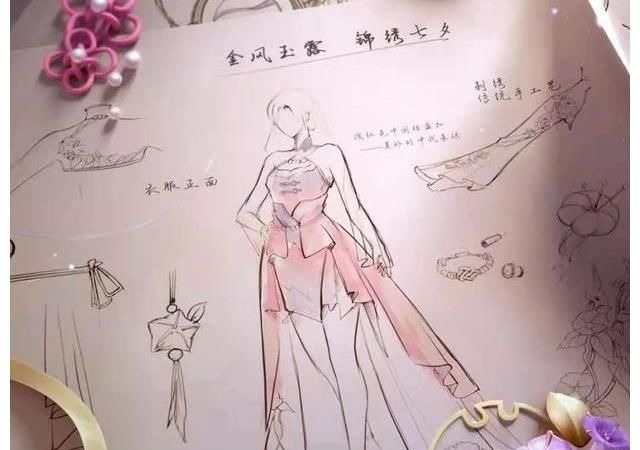 高跟鞋|七夕皮肤手稿现身,玩家直呼似曾相识,瑶瑶公主联动卷土重来?