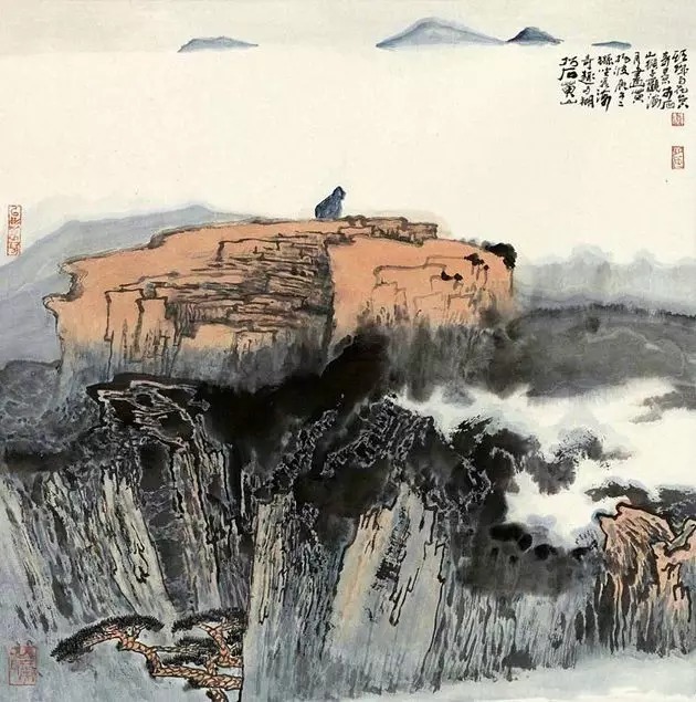 山水画$“江南鬼才”笔下的工笔山水画,色彩丰富,太震撼了!