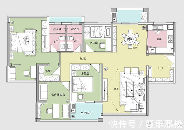 写作业|全房原木色系的新中式风装修，真的很显温馨，简单又有品味，耐看