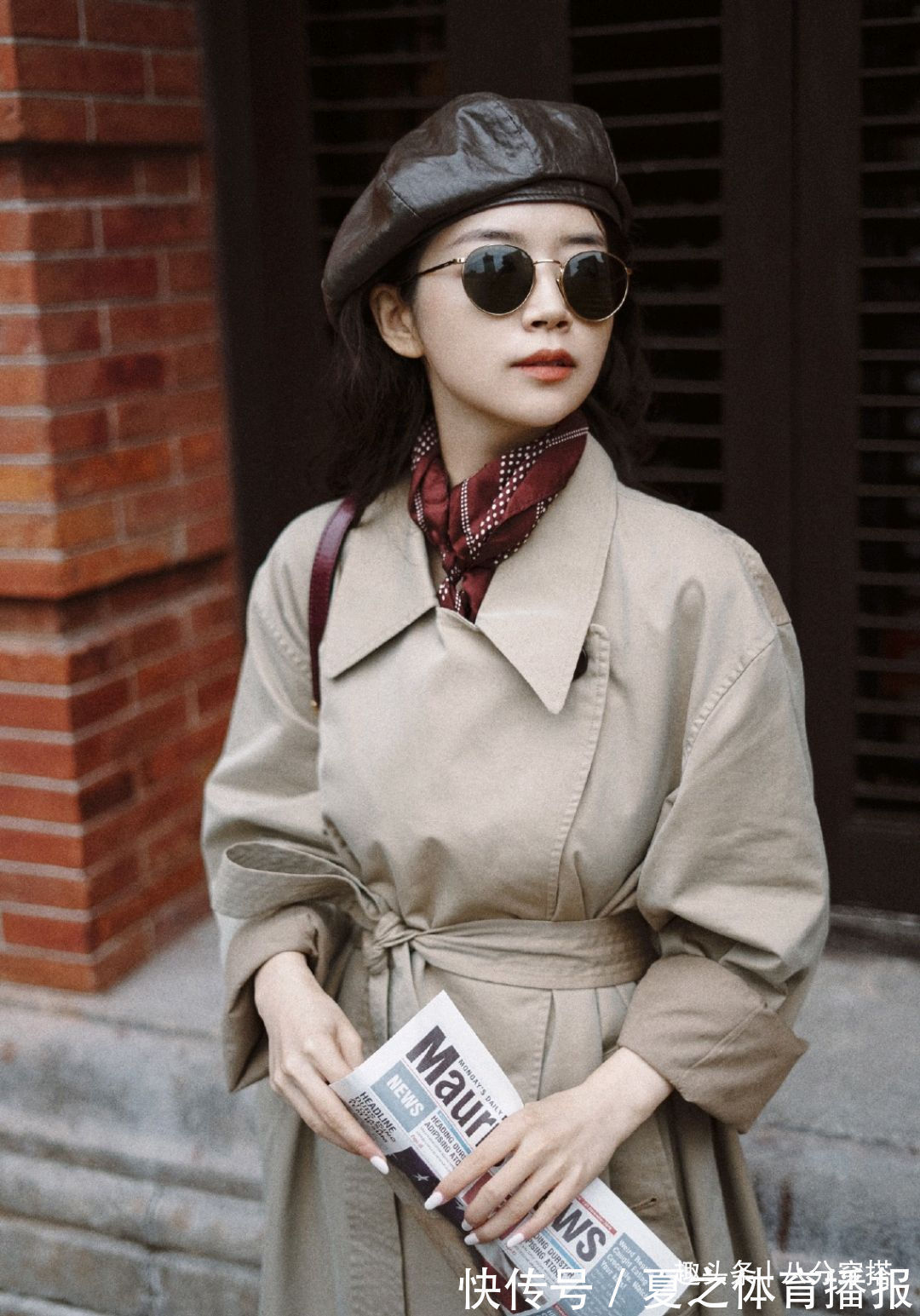 卡其色 秋季风衣穿搭有讲究,看看三木的高级感穿搭,细节处处透着精致感