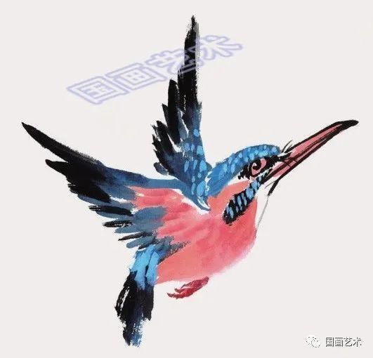  绘制出翠鸟|图文教程：轻松学画黄鹂、翠鸟