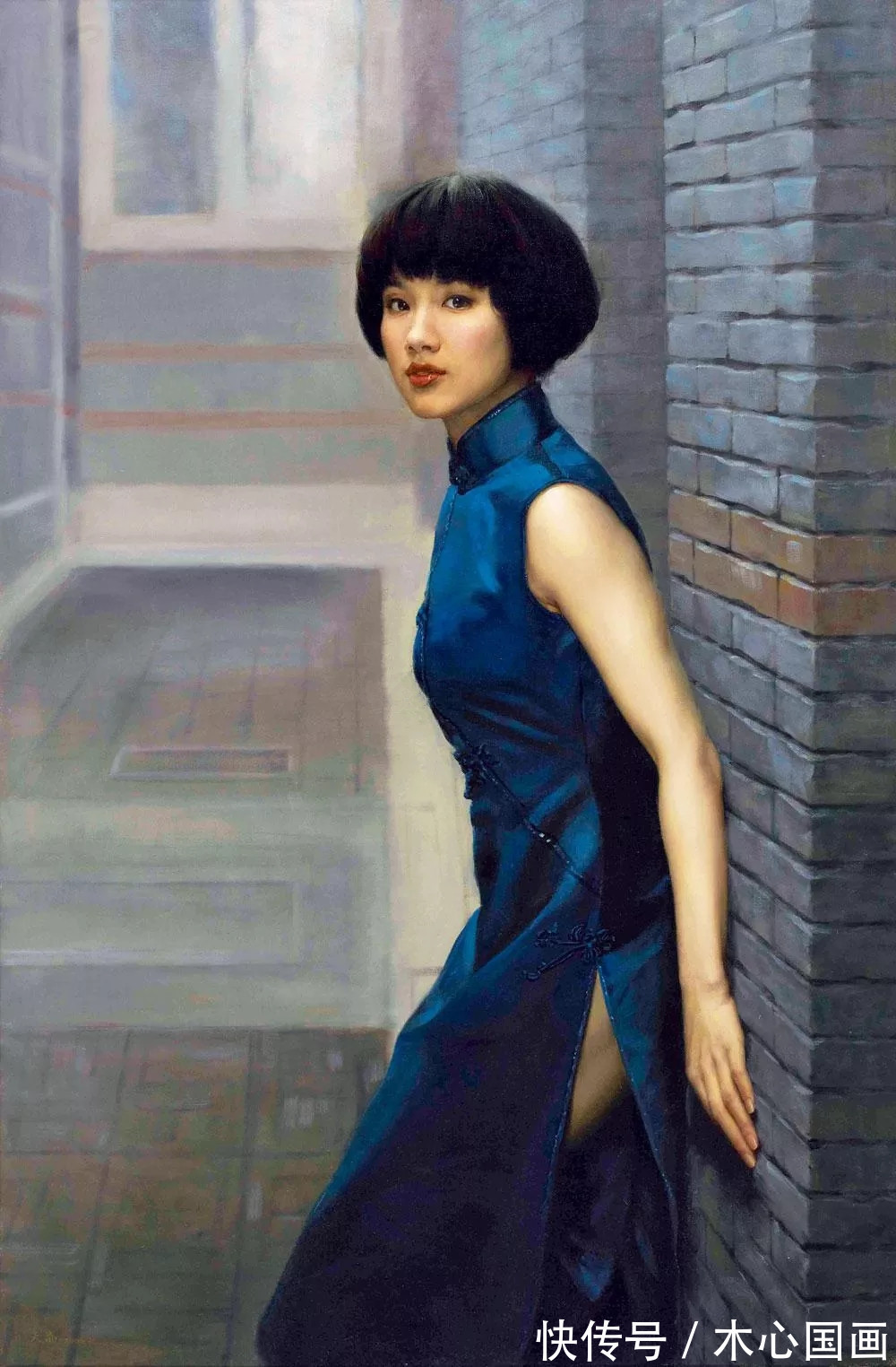 陈逸飞!油画里的旗袍美女:风华流韵