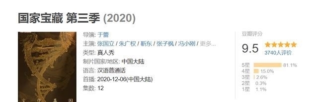 秦始皇|播出两期豆瓣已9.5分:国家宝藏最出彩的一单元,富大龙真是绝了