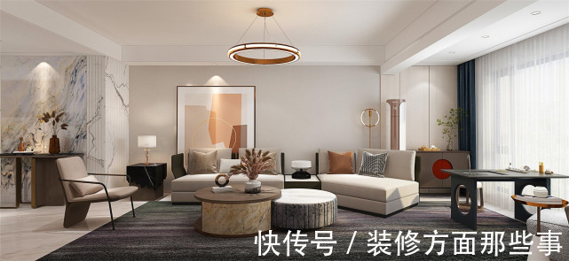 背景墙|148㎡现代风,以生活便利性为出发点,简洁大气