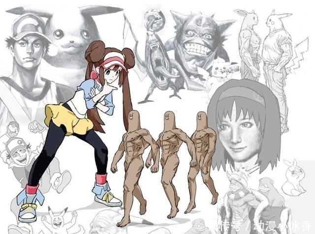 皮神|日本画师画的这组《宠物小精灵》同人,皮卡丘看了想打人