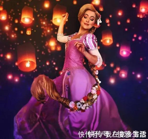 cos|法国美女cos多位迪士尼公主,爱洛公主温柔优雅,她最有心机