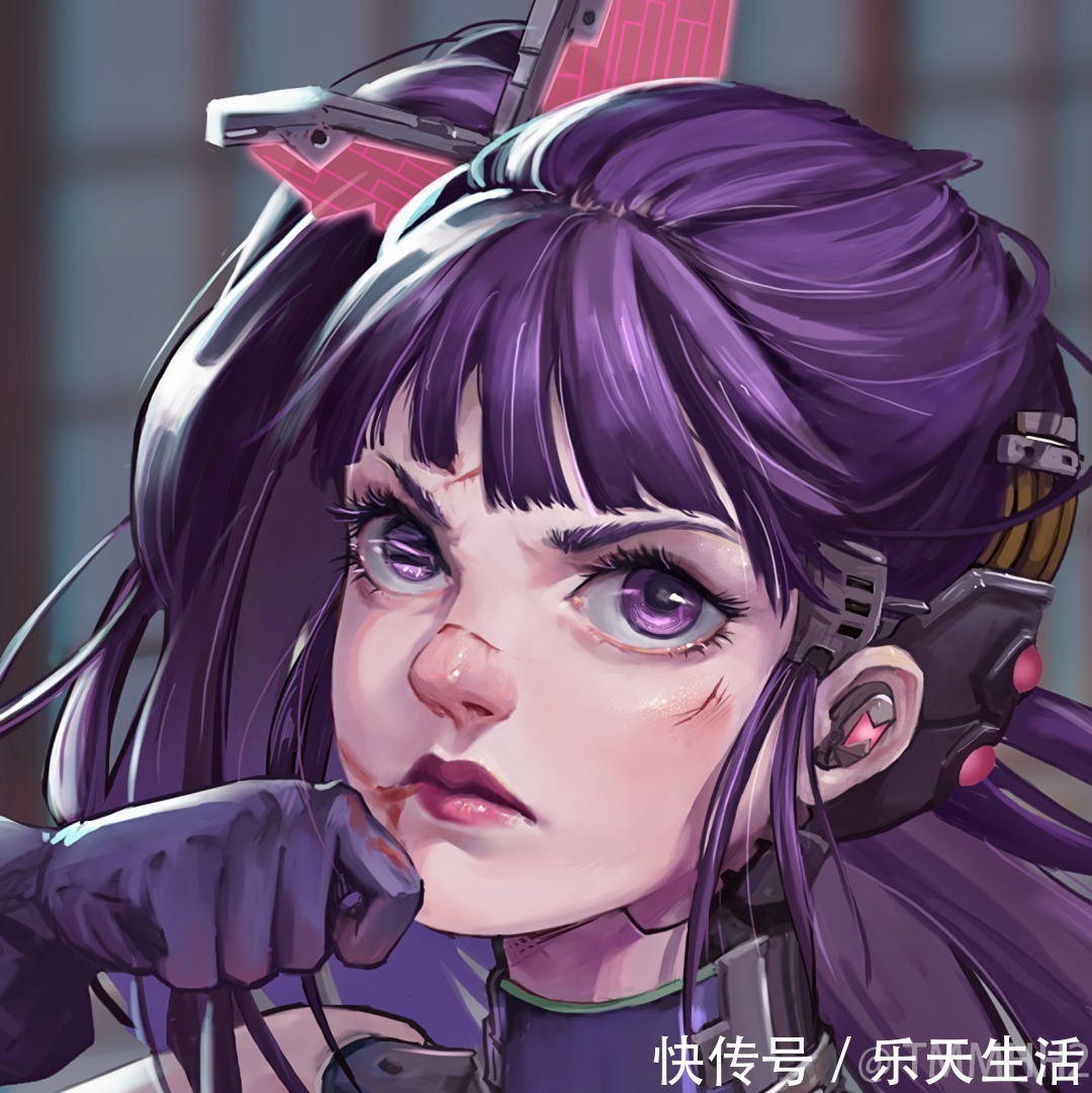 赛博朋克|画师TMM_HH赛博朋克风格的鬼灭之刃,确实非常帅啊!