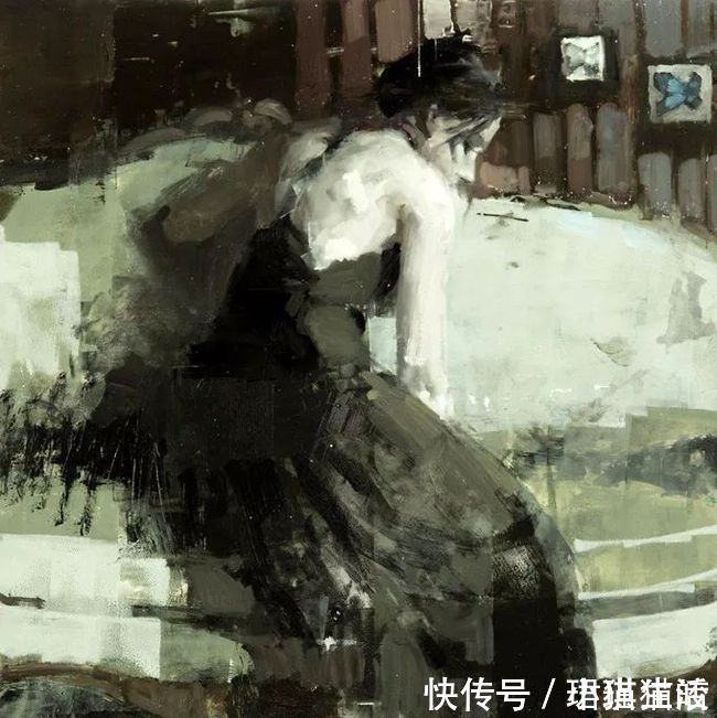 油画#艺术家杰里米·曼恩的油画,颜色既生动又大气!