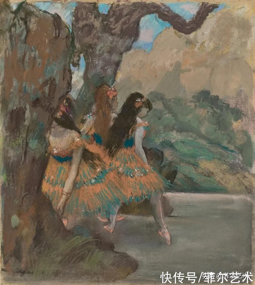 安格尔$法国艺术大师埃德加·德加舞女125幅油画作品,美翻了