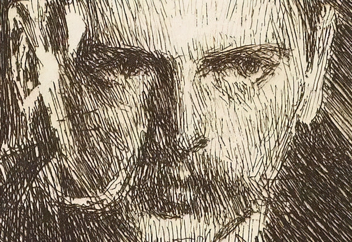 素描$20世纪初北欧著名素描大师,寥寥数笔就能捕捉到人物的神态,被誉为“线条的指挥家”