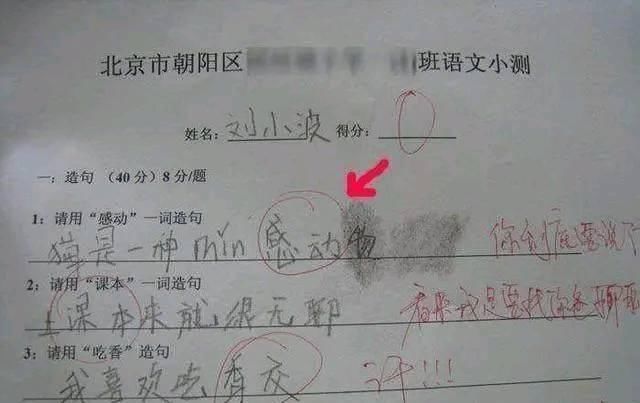 题目|小学生造句“如果我是首富的儿子”，老师看完气炸了，是个人才