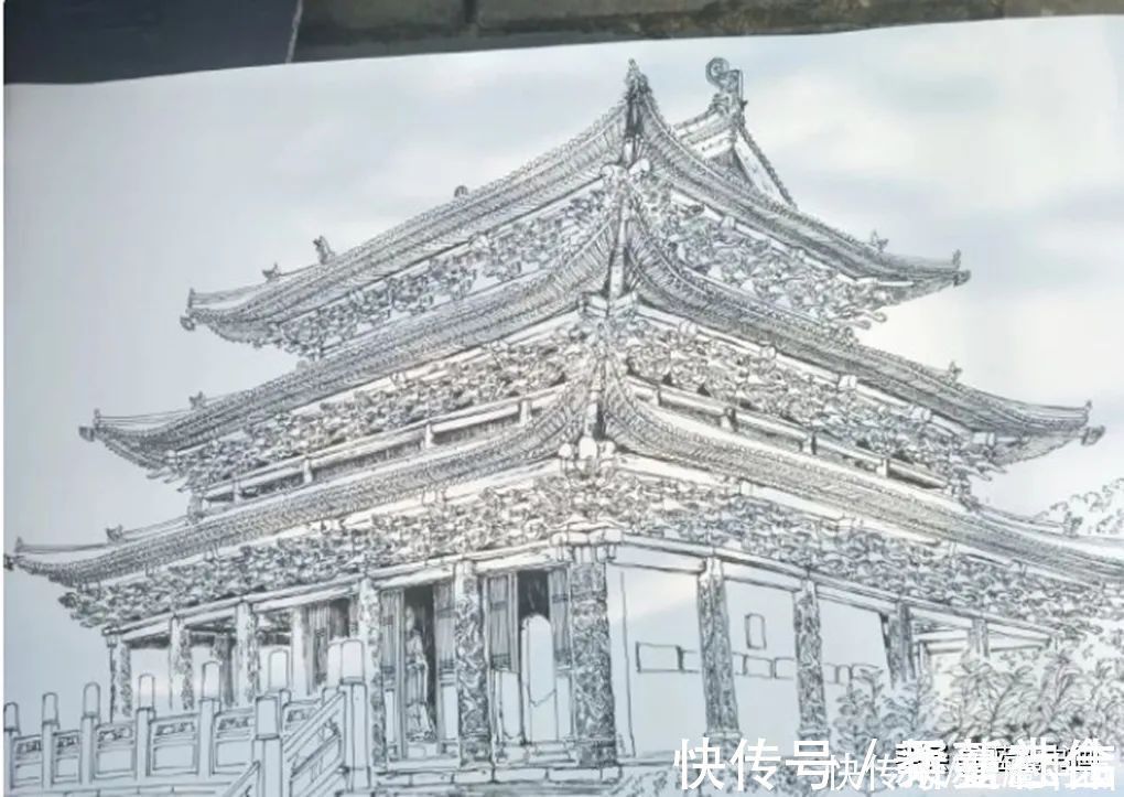 画家|画家连达,用自己的画笔记录古建筑的气韵之美