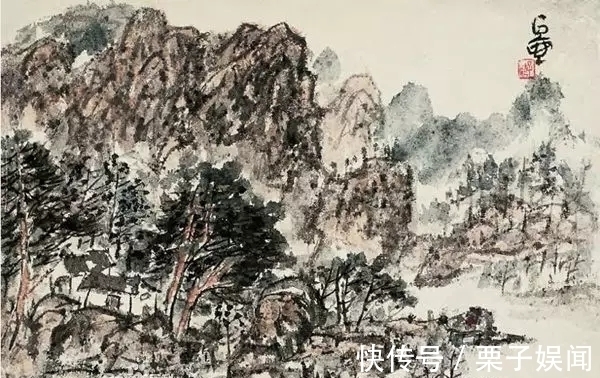 山水画&别人逸笔草草,他却繁笔复墨|陈子庄的山水画