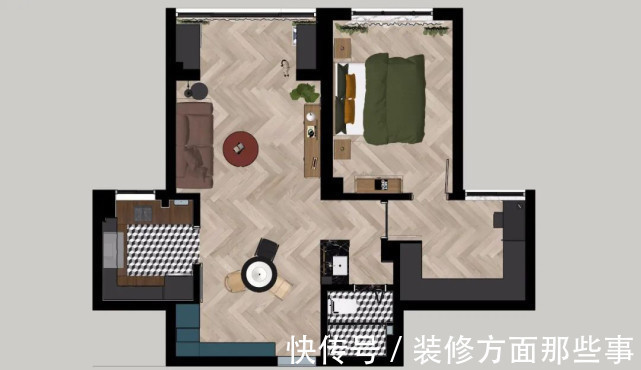 三居室|115平混搭风三居室将空间全部打开，有充足的活动区间