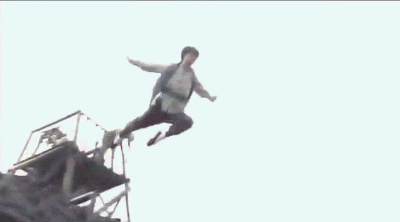 |搞笑GIF趣图:不要以为我是个菜鸟，其实天下武功唯快不破！