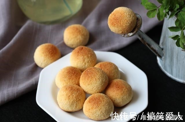 椰蓉|孩子隔三差五就馋这点心,咬一口满嘴香,一次做30个不够吃