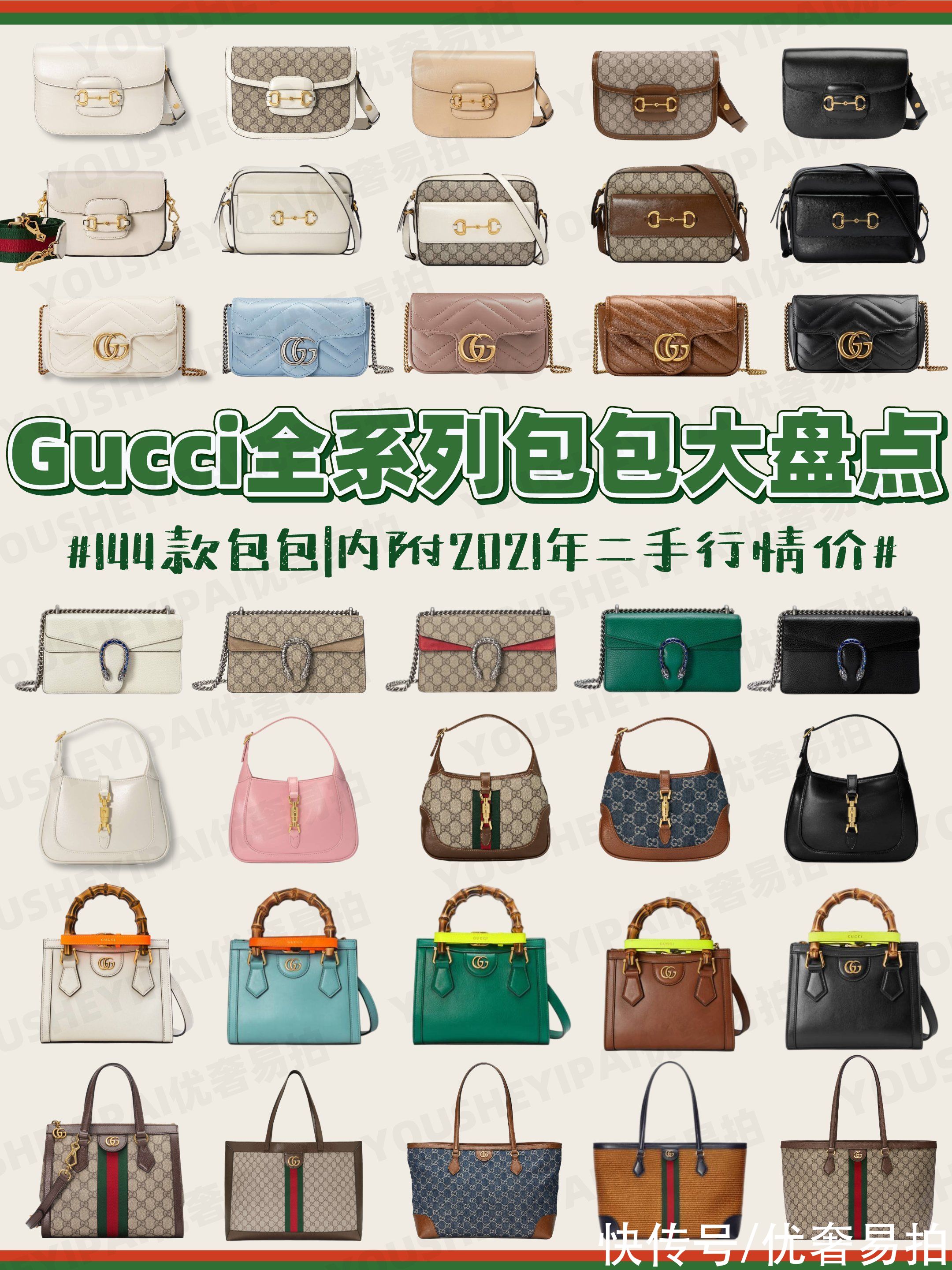 gucci|奢侈品种草｜GUCCI包包｜9张图带你看完GUCCI全系列