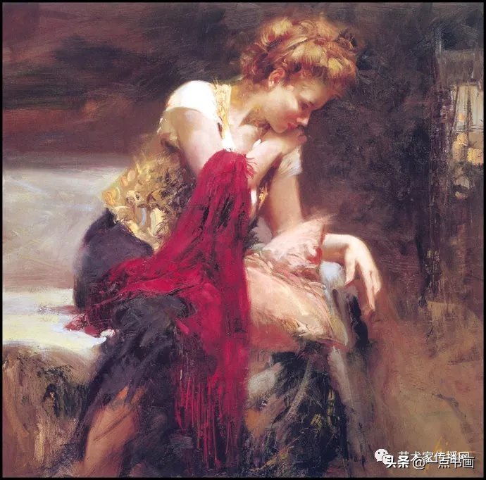 美术学院$皮诺德埃尼的油画人物,色彩斑斓,动静结合,光彩照人
