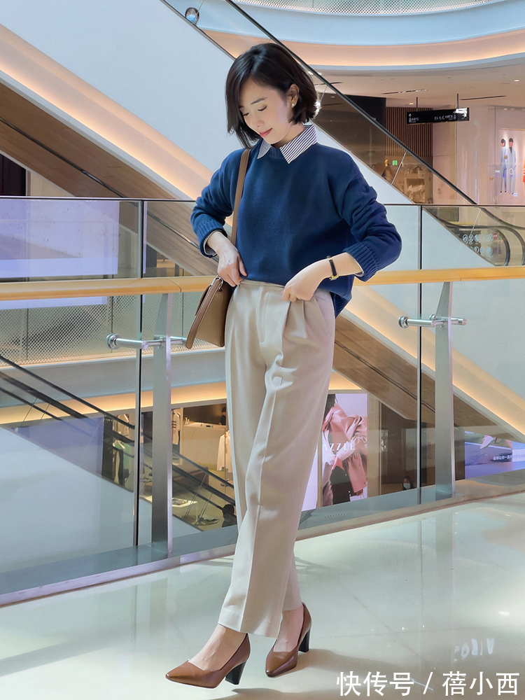 羊毛衫|奔三奔四的女人建议多“叠穿”,搭配公式和好看的款式,都在这里