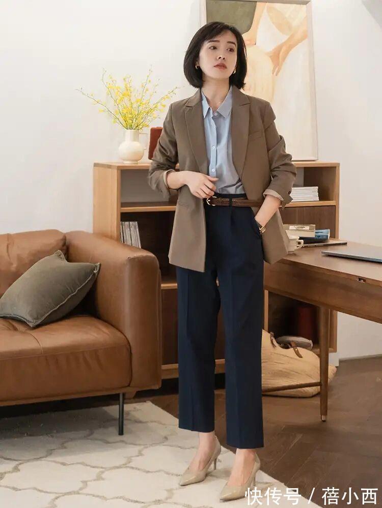 衬衫|秋季职场穿搭如何穿出高级感?衬衫、西装、半身裙搭配给你灵感
