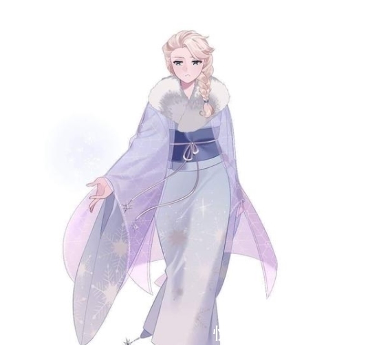 乐佩|迪士尼公主的和服风格,原来白雪公主如此美丽,看到乐佩很满足