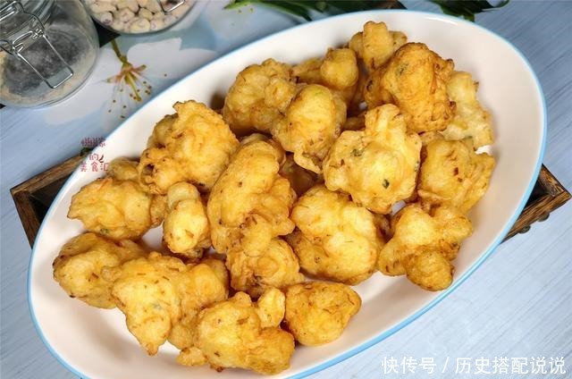 炸素丸子,还是这个方法最简单,松软鲜香,出锅后比肉丸子好吃