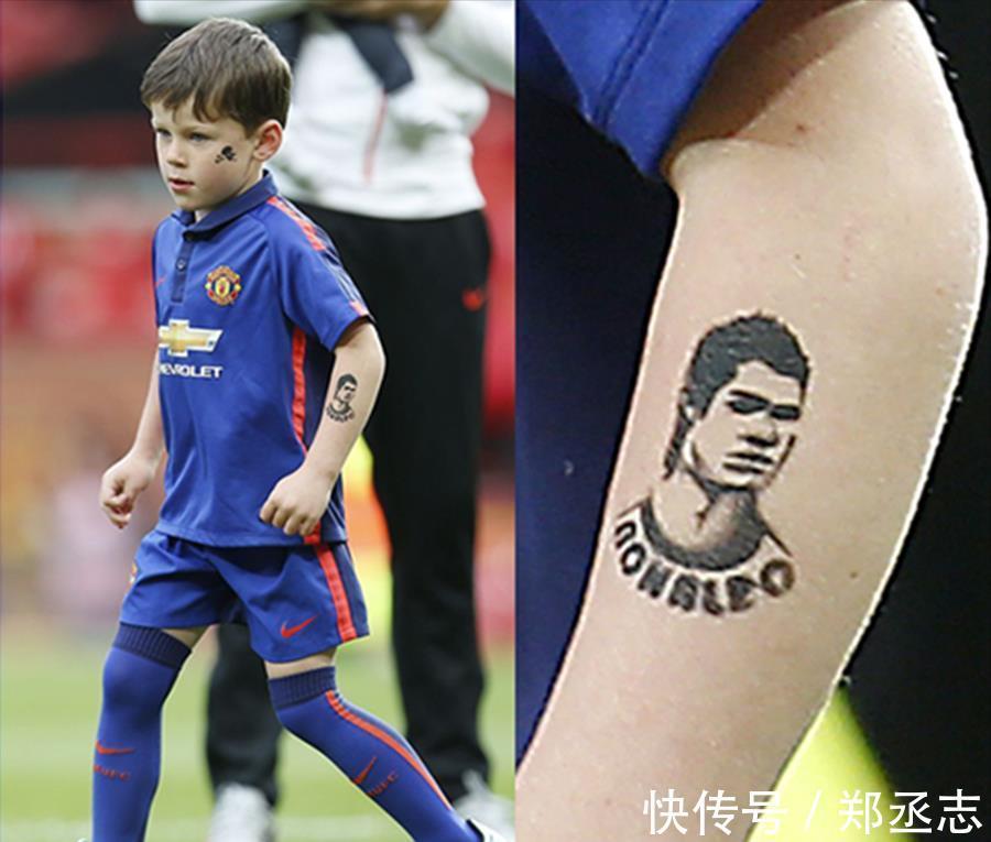 C罗|鲁尼第三子也加入曼联青训!两兄弟穿曼联球衣合影,偶像却是C罗